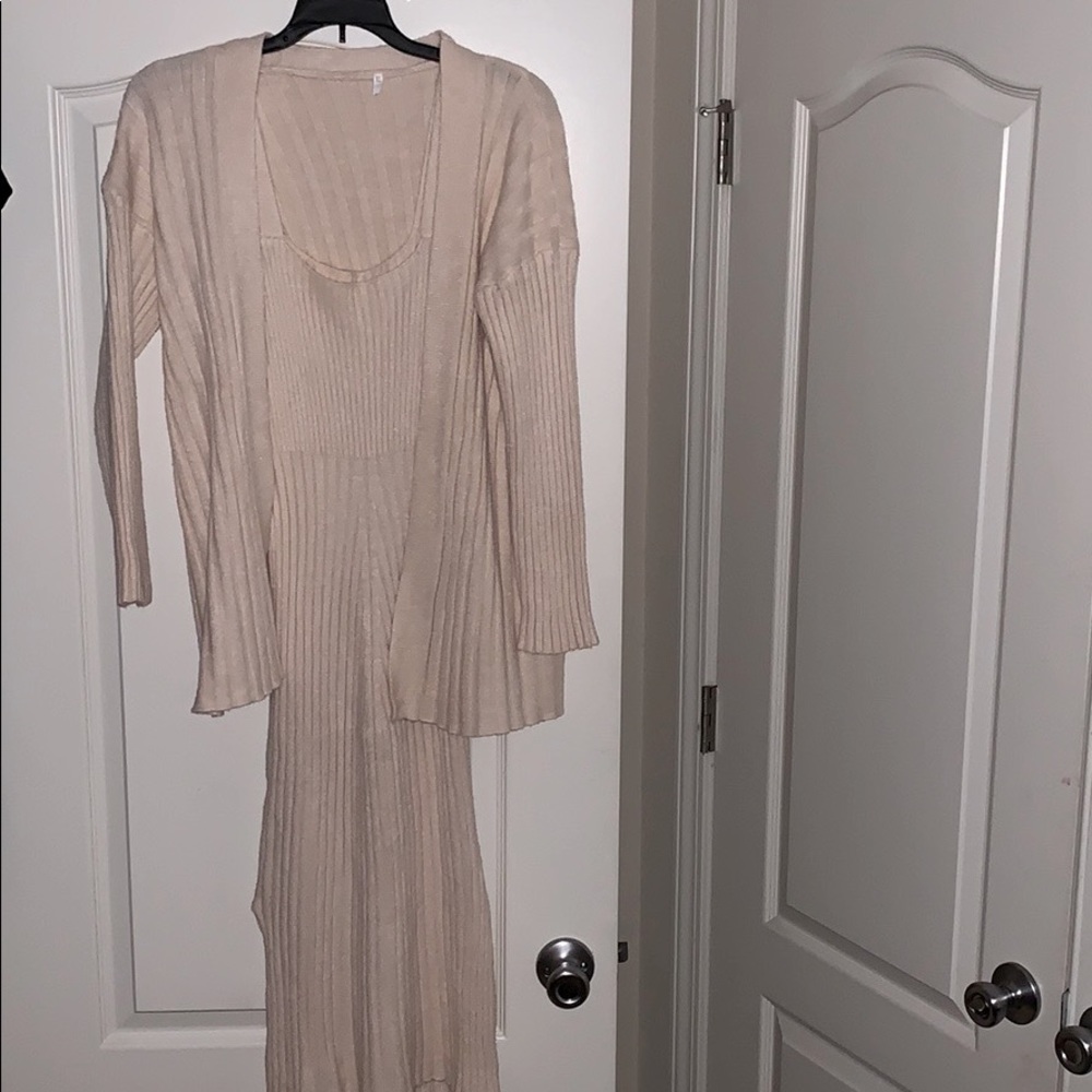 Dress & Cardigan Set